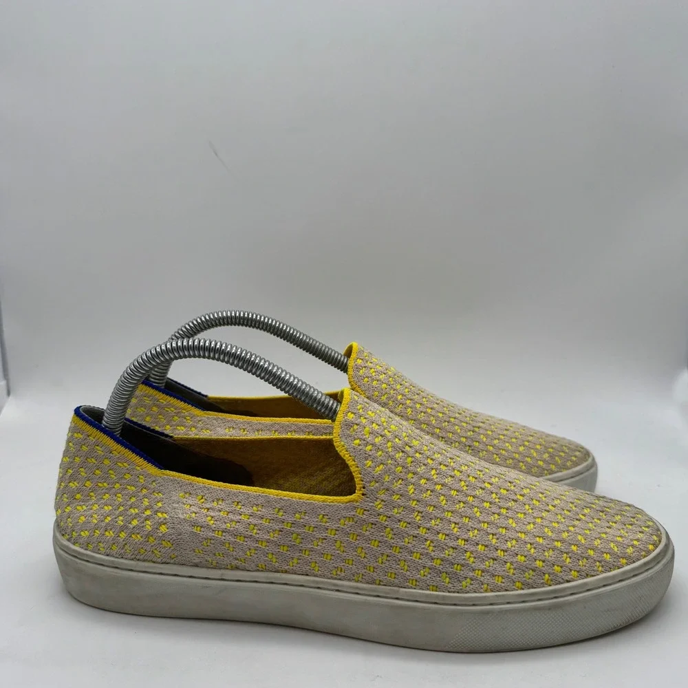 Rothy's‎ Women's Slip On Sneakers Yellow Knit Round Toe Comfort Size 10